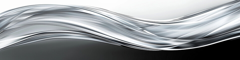 AI art, silver wavy background