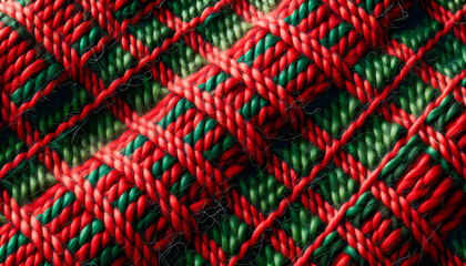 a celtic Ireland tartan red Irish fabric green plaid shiny st patricks day lucky shamrock silk season leprechaun saint gold textile luck clover holiday decoration ribbon march background culture