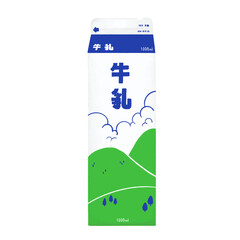 牛乳パックのイラスト