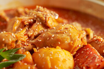  Braised Spicy Chicken, Chicken Stew,dak doritang