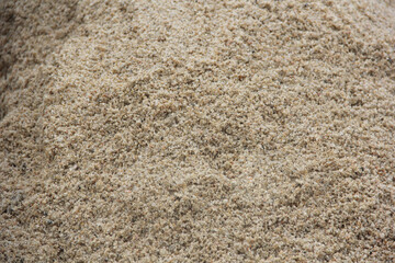 Textura de arena de playa, granos de sal