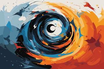 football colored grunge splash background