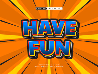 have fun editable text effect