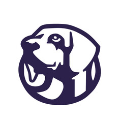 Vector logo dog