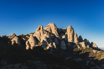 sunset in the mountains