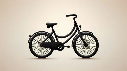 Photo sur Plexiglas Vélo bicycle on a white