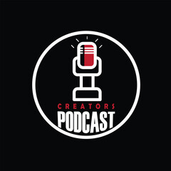 PODCAST CREATORS VECTOR
