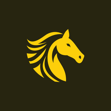 horse logo with a modern design concept