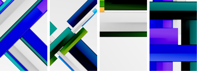 Minimal lines and color stripes poster abstract backgrounds. Vector illustration For Wallpaper, Banner, Background, Card, Book Illustration, landing page