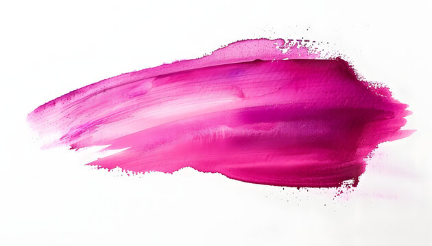 Naklejki colorful Fuchsia red watercolor stains