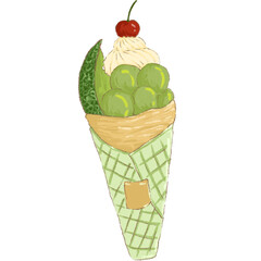 Japanese crepes melon