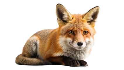 Fototapeta premium Fox isolated on transparent background