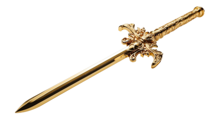 Sword isolated on transparent background