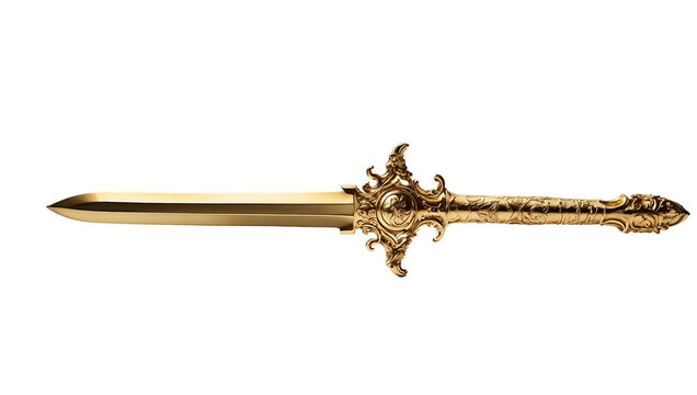 Sword isolated on transparent background
