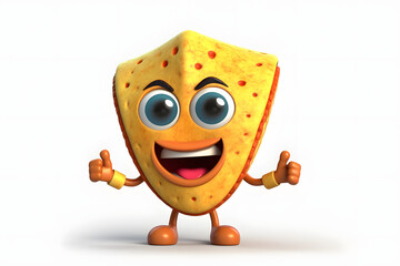 3d Taco cute cartoon character