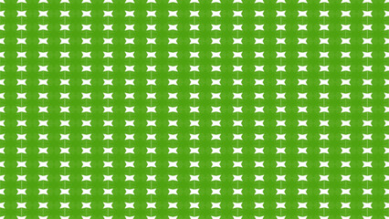 Green Background of line shape crossing design. Surface pattern of ceramic floor. Tablecloth and wrapped paper gift design concept. 