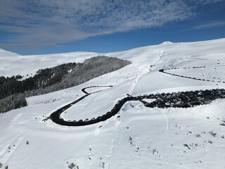 Parking de station de ski