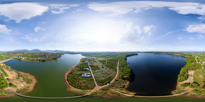 360 photo T'Nung Lake in Pleiku , Gia lai province, Viet Nam