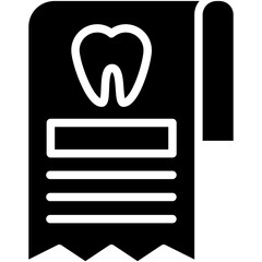 bill vector  flat filled icons  illustration of dentist 