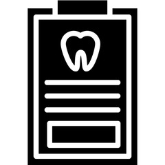 report vector  flat filled icons  illustration of dentist 