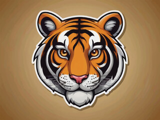 tiger head vector illustration