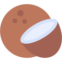 coconut vector icon design for web and business