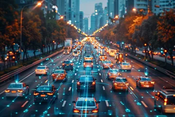 Foto op Plexiglas Autonomous transportation systems for reducing traffic congestion © Premreuthai
