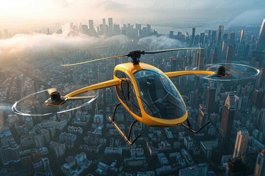 Urban air mobility vehicles for efficient and sustainable city transportation