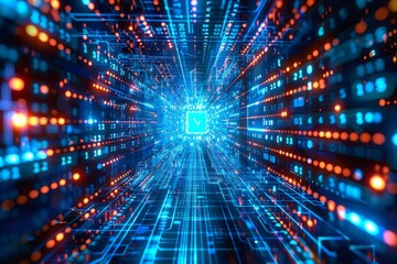 Obraz premium Securing information against cyber threats