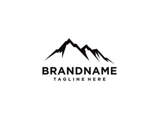 Abstract Mountain Logo.Usable for Business and Branding Logos. Flat Vector Logo Design Template Element.