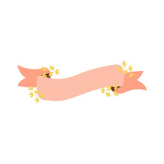 Flower Ribbon Element