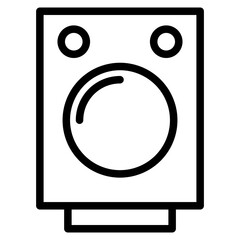 sound system icon vector illustration logo design