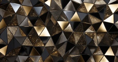 elegant glitter geometric pattern background