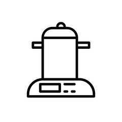 rice cooker line icon