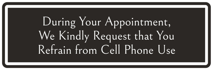 By appointment only sign