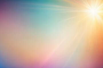 Obraz premium Colorful sunshine glare pastel colors background.