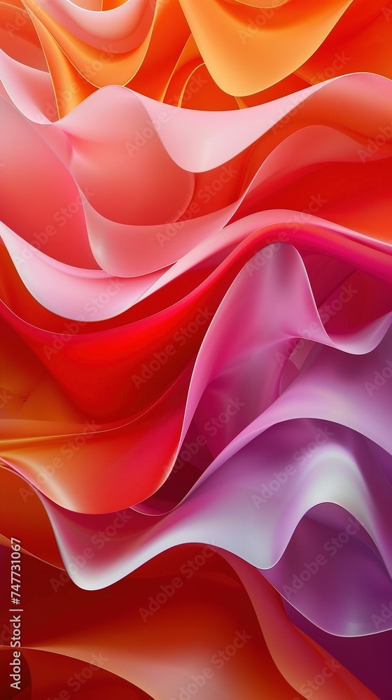 Poster abstract background with smooth shapes