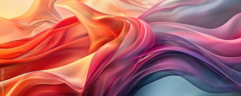 Poster abstract background with smooth shapes