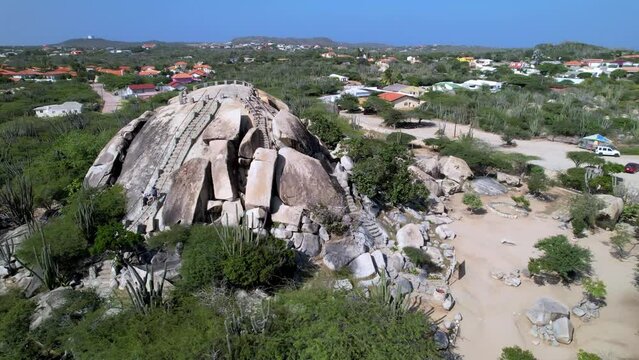 ayo rock formation in aruba