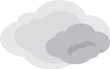 Cloud vector illustration isolated on white background. classic modern diseign