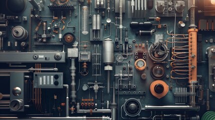 Scientific Discovery Unveiled: Intricate Experimental Equipment in a Research Lab