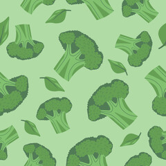 Broccoli natural and organic vegetables, print