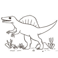 Evolution Spinosaurus Coloring