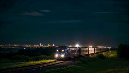 Fototapeta premium railway bridge over the river
