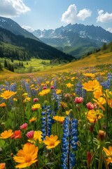**Alpine Meadow in Springtime Photo 4K