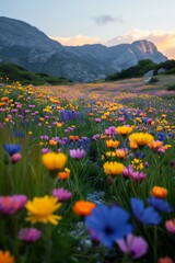 **Alpine Meadow in Springtime Photo 4K