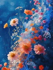 Obraz na płótnie Canvas beautiful flower background