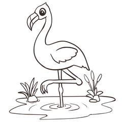 Flamingo Coloring Page