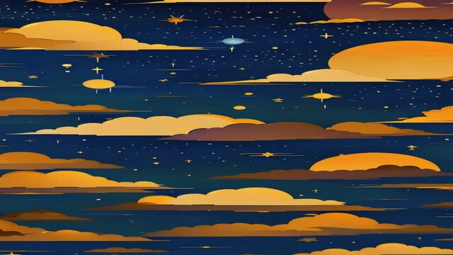 moon and stars wallpaper