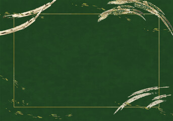 緑のシックなフレーム